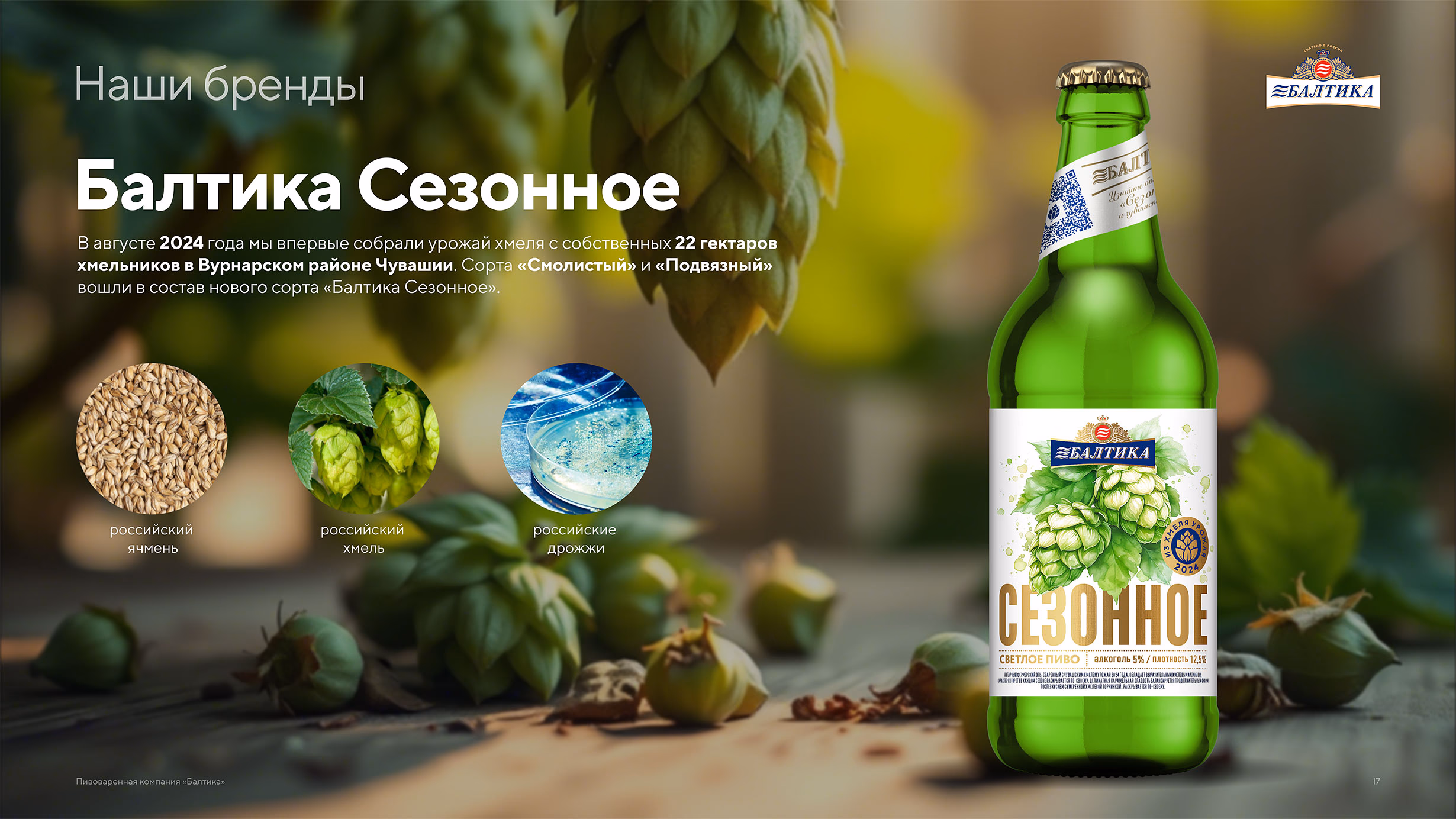 Презентация пивоваренной компании Балтика